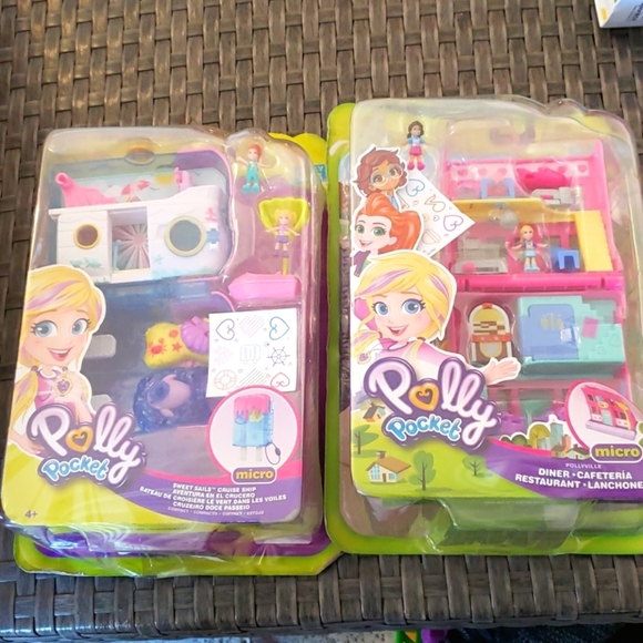 Mattel Toys 2 Sets Polly Pocket Diner Sweet Sail Poshmark